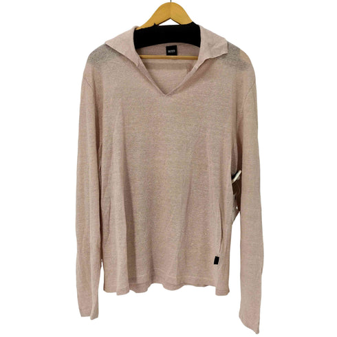 ヒューゴボス HUGO BOSS スキッパー リネン カットソー メンズ L