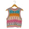 ザラ ZARA KNIT CROCHET TOP クロシェ編み コットンニットベスト レディース import:M