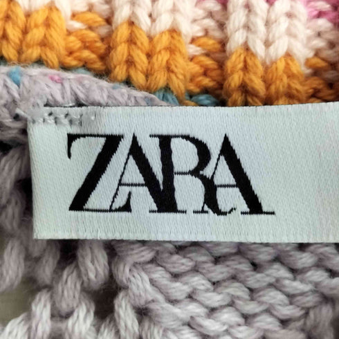 ザラ ZARA KNIT CROCHET TOP クロシェ編み コットンニットベスト レディース import:M