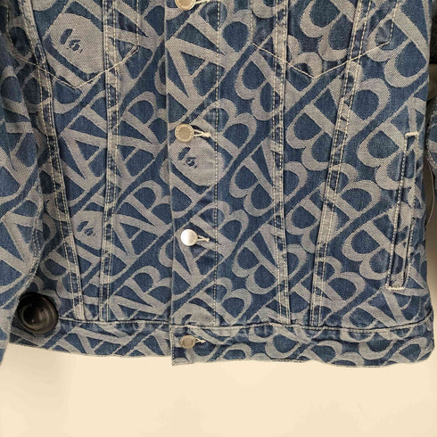 アベイシングエイプ A BATHING APE Monogram Metal One Point Denim Jacket メンズ JPN:L