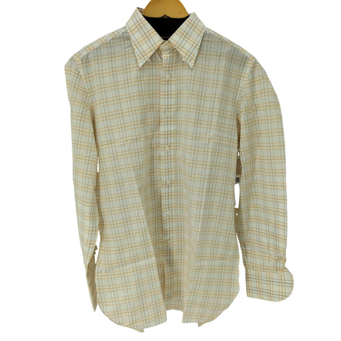 イザイア ISAIA ボタンダウン チェックシャツ メンズ