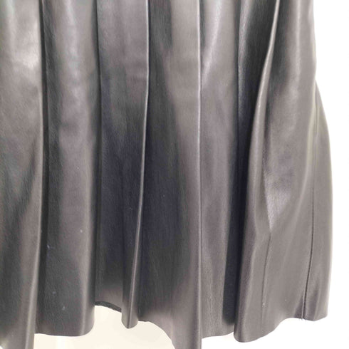ザラ ZARA フェイクレザー ボックスプリーツ ミニスカート レディース JPN:S