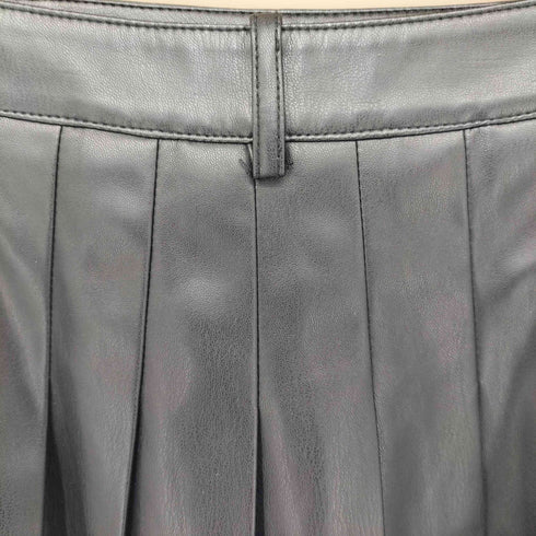 ザラ ZARA フェイクレザー ボックスプリーツ ミニスカート レディース JPN:S
