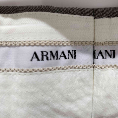 アルマーニコレツィオーニ ARMANI COLLEZIONI ウールセンタープレススラックス メンズ