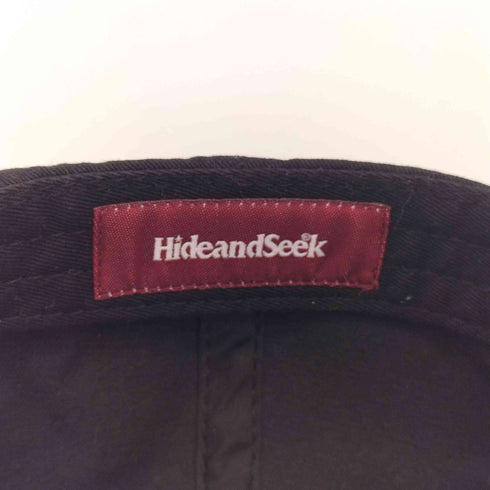 ハイドアンドシーク HIDE AND SEEK 刺繍パネルキャップ メンズ FREE
