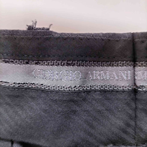 ジョルジオアルマーニ Giorgio Armani ウールセンタープレススラックス メンズ