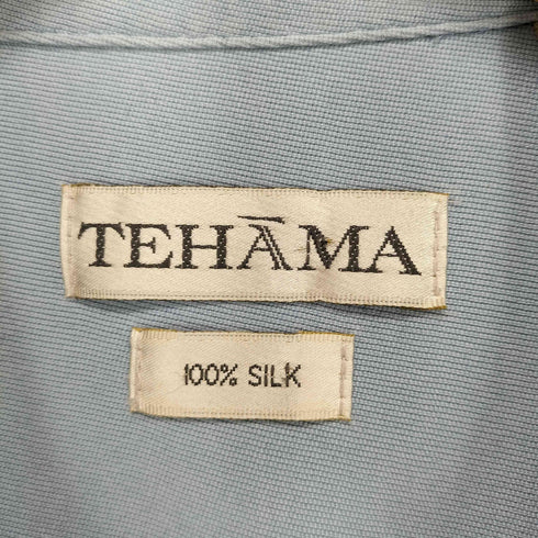 TEHAMA シルク100 シングルステッチ開襟シャツ メンズ JPN:M