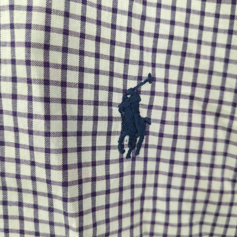ポロバイラルフローレン Polo by RALPH LAUREN YARMOUTH スモールポニー刺繍 チェック柄シャツ メンズ 17 34/35