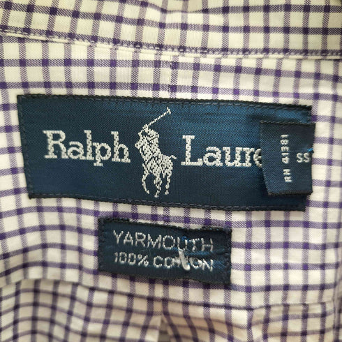 ポロバイラルフローレン Polo by RALPH LAUREN YARMOUTH スモールポニー刺繍 チェック柄シャツ メンズ 17 34/35