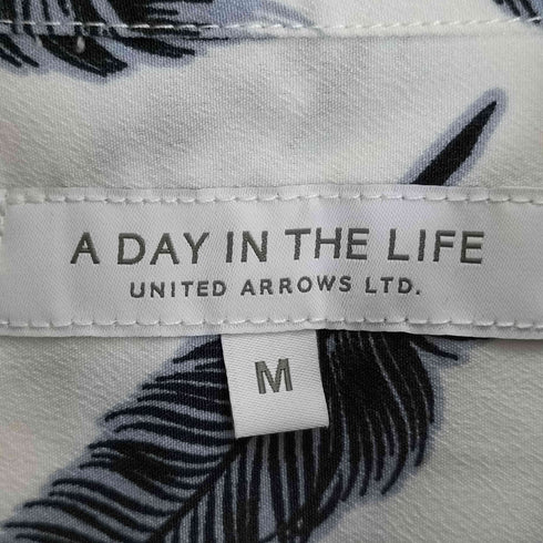 アデイインザライフユナイテッドアローズ A day in the life UNITED ARROWS フェザープリント リラックス レギュラーシャツ メンズ JPN:M