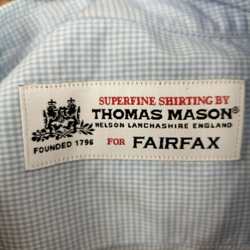 トーマスメイソンフォーフェアファクス THOMAS MASON for FAIRFAX チェックロングスリーブシャツ メンズ JPN:L