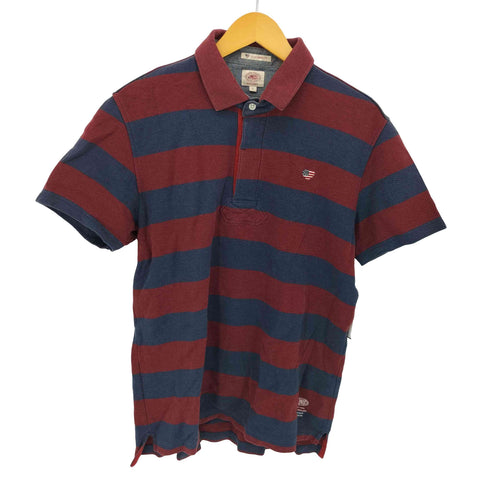 ジェイプレス J.PRESS SLIM URBAN FIT ボーダー ポロシャツ メンズ LL
