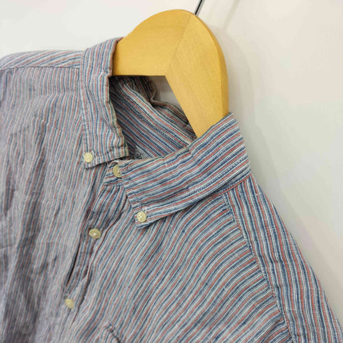 スティーブンアラン Steven Alan BLKr リネン ストライプ L/S シャツ メンズ JPN:XL