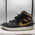 ジョーダンブランド JORDAN BRAND AIR JORDAN 1 MID BLACK METALLIC GOLD WHITE メンズ JPN:27