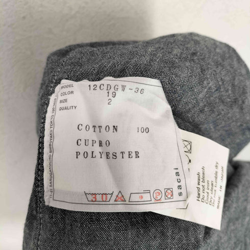 サカイ Sacai ドッキングデニムS/S シャツ レディース JPN:2