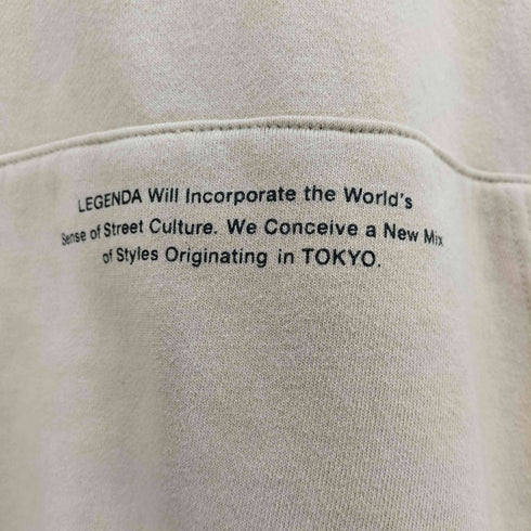レジェンダ LEGENDA 薔薇刺繍 ドローコード付き フーディー パーカー メンズ FREE