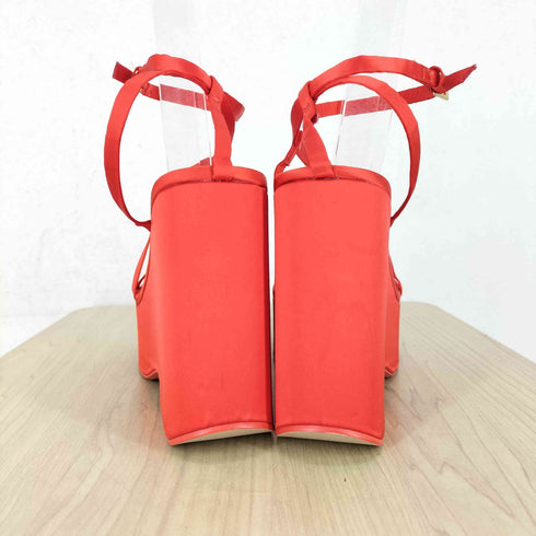 ザラ ZARA CHUNKY SATIN PLATFORM SANDALS レディース JPN:24.5