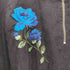 レジェンダ LEGENDA 青薔薇刺繍 ハーフジップ S/S シャツ メンズ FREE