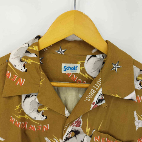 ショット Schott LS HAWAIIAN SHIRT ”POLER BEAR メンズ JPN:M