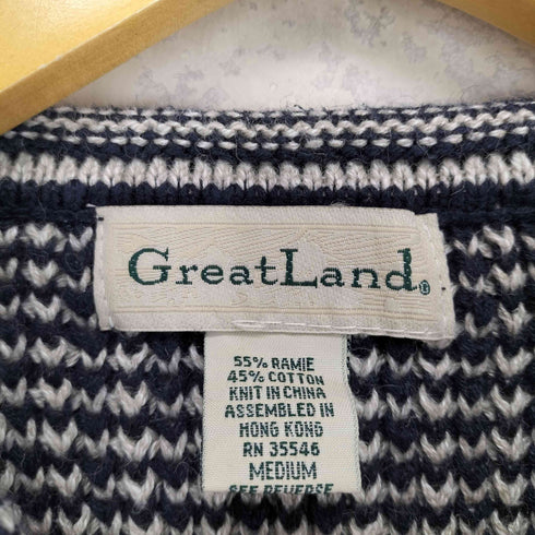 GREATLAND リネン混クルーネックニット メンズ JPN:M