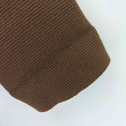 豚革 切替 ジップアップ コットン ニット メンズ import:M