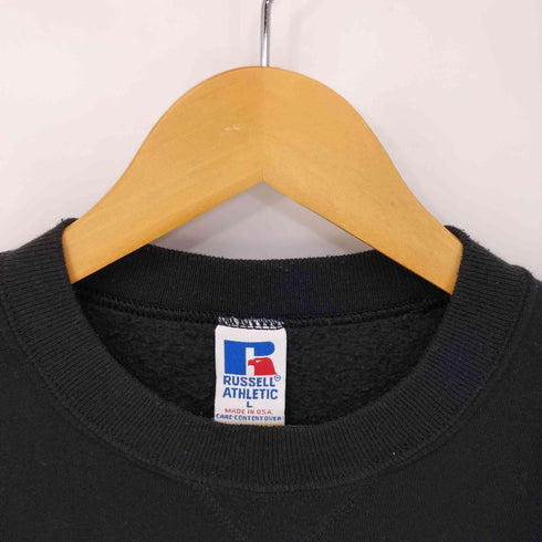 ラッセルアスレチック RUSSELL ATHLETIC USA製 Vガゼット フロントプリント クルーネックスウェット メンズ import:L