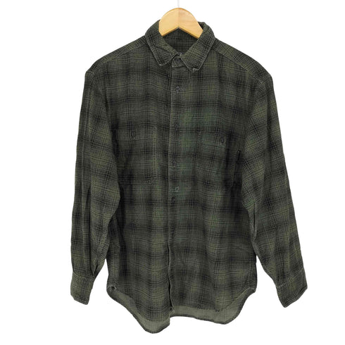 ウールリッチ WOOLRICH 香港製 総柄レギュラーカラーシャツ メンズ M