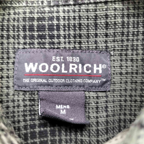 ウールリッチ WOOLRICH 香港製 総柄レギュラーカラーシャツ メンズ M