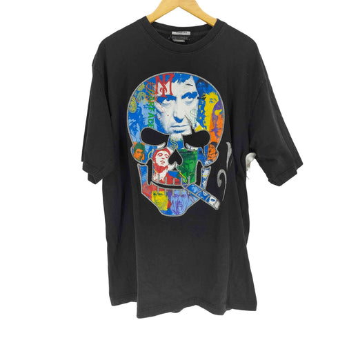 SCARFACE スカルラメプリント 半袖Tシャツ カットソー メンズ