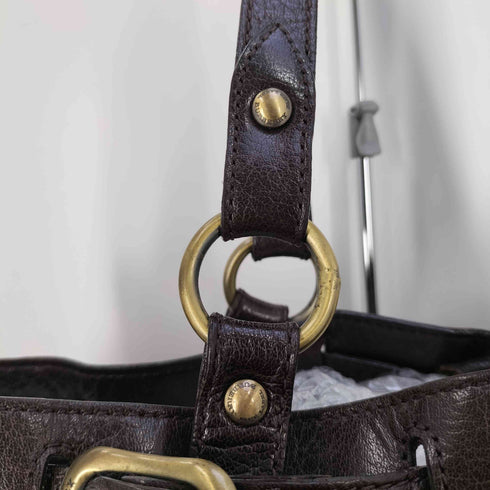 バーバリーブルーレーベル BURBERRY BLUE LABEL コーデュロイ ノバチェック 素材切替 ハンド トートバッグ レディース