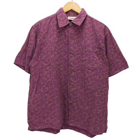 クイックシルバー Quiksilver ボックスシルエット フラワープリント S/S シャツ メンズ import:M