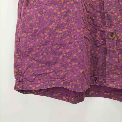 クイックシルバー Quiksilver ボックスシルエット フラワープリント S/S シャツ メンズ import:M