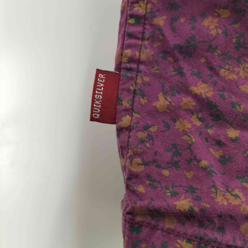 クイックシルバー Quiksilver ボックスシルエット フラワープリント S/S シャツ メンズ import:M