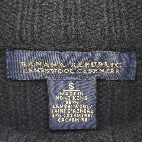 バナナリパブリック BANANA REPUBLIC LAMBSWOOL カシミヤ混 ドライバーズ ニット メンズ import:S