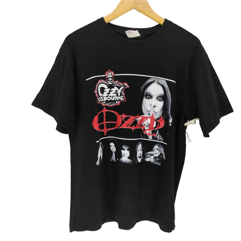 フロントプリントクルーネックアーティストTシャツ メンズ