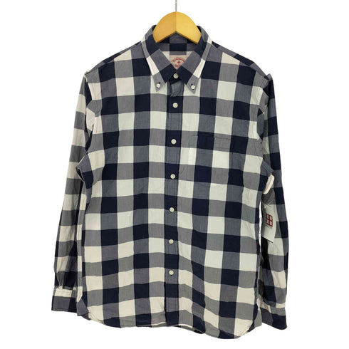 ブルックスブラザーズレッドフリース BROOKS BROTHERS REDFLEECE ブロックチェック ボタンダウンシャツ メンズ import:M