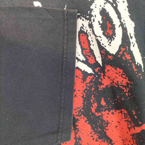 ヘインズ Hanes 90-00s フロントプリントクルーネックバンドTシャツ メンズ JPN:XL