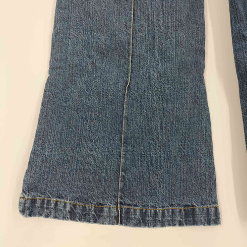 ダナキャランニューヨークジーンズ DKNY JEANS センターライン ジップアップ フレア デニム パンツ Y2K メンズ 2