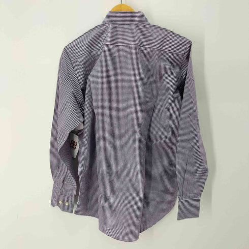 エトロ ETRO 刺繍ロゴ ギンガムチェックシャツ メンズ 42