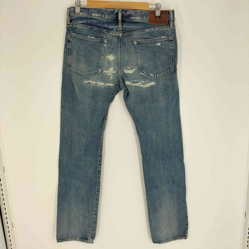 ヒステリックグラマー HYSTERIC GLAMOUR 13AW クラッシュ加工 スタッズ ダメージ デニム パンツ メンズ 34