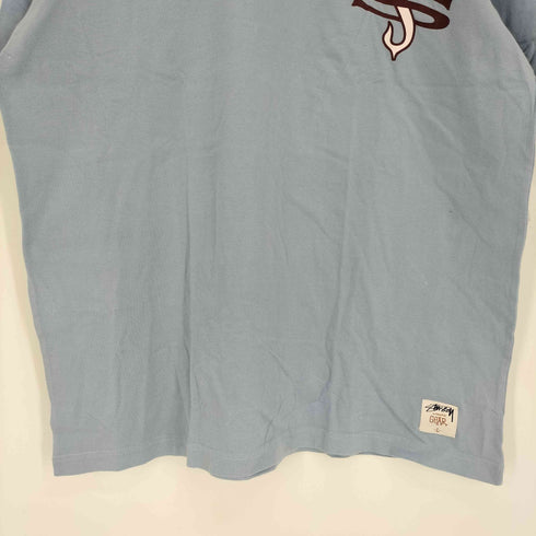 ステューシー Stussy 00S AUTHENTIC GEAR クロス S プリント ネック ライン S/S Tシャツ メンズ import:L