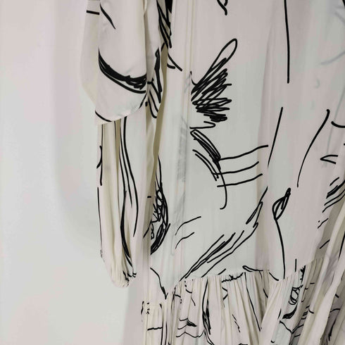 フレイアイディー FRAY I.D ボウタイ プリントミディワンピ レディース 0