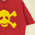 ステューシー Stussy 00S USA製 銀タグ ドット スカル バック ロゴ プリント S/S Tシャツ メンズ import:L