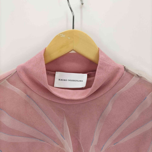 KEIKO NISHIYAMA Den Phal Tulle Turtleneck Top-Pink レディース FREE