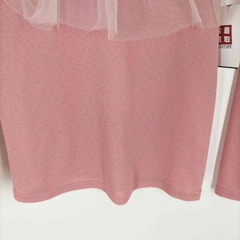 KEIKO NISHIYAMA Den Phal Tulle Turtleneck Top-Pink レディース FREE