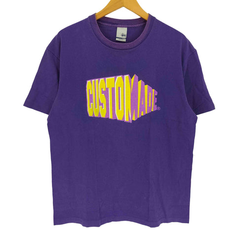 ステューシー Stussy 00S USA製 銀タグ CUSOMADE 3D ロゴ S/S Tシャツ メンズ import:L
