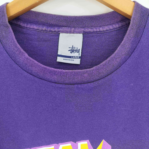 ステューシー Stussy 00S USA製 銀タグ CUSOMADE 3D ロゴ S/S Tシャツ メンズ import:L