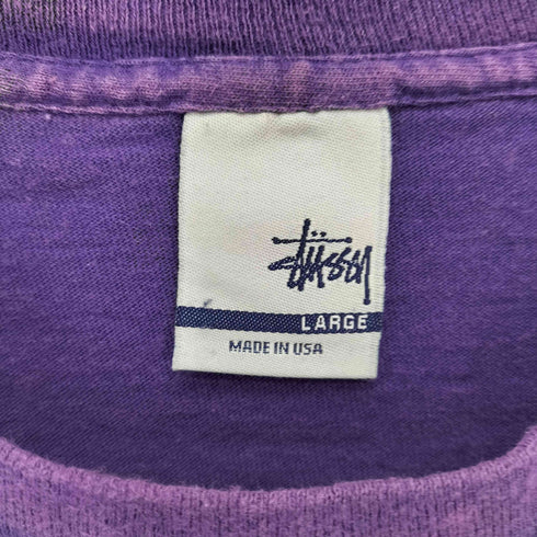 ステューシー Stussy 00S USA製 銀タグ CUSOMADE 3D ロゴ S/S Tシャツ メンズ import:L