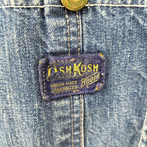 オシュコシュ OSHKOSH 50S 21刻印 デニムオーバーオール メンズ