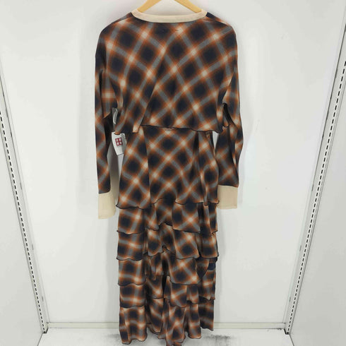 アメリヴィンテージ Ameri VINTAGE 2PIECE OMBRE CHECK TIERED DRESS レディース JPN:M